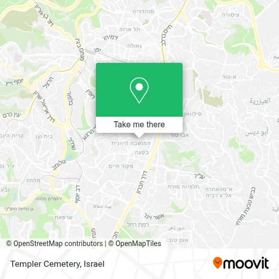 Templer Cemetery map