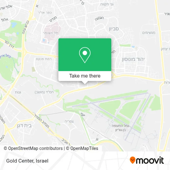 Gold Center map