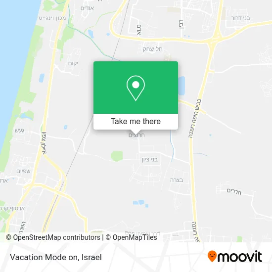 Vacation Mode on map
