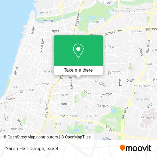 Yaron Hair Design map