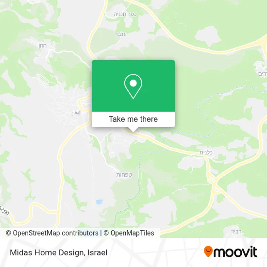 Midas Home Design map