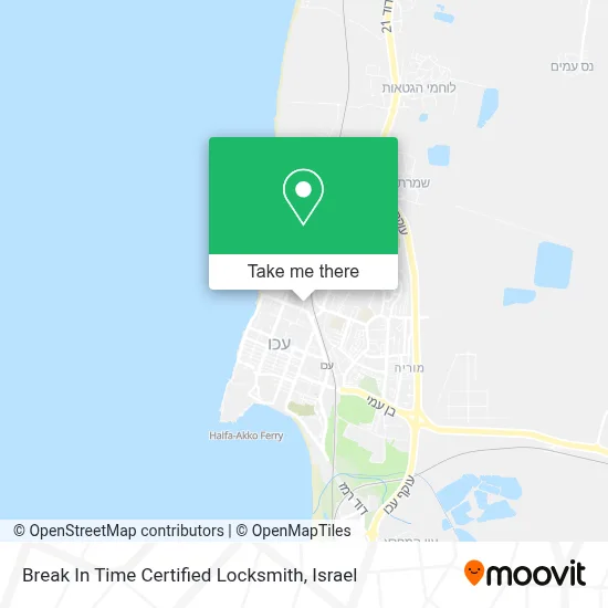 Break In Time Certified Locksmith map