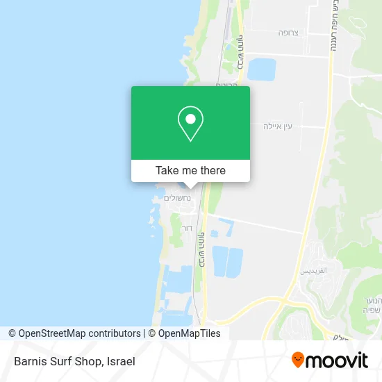 Barnis Surf Shop map