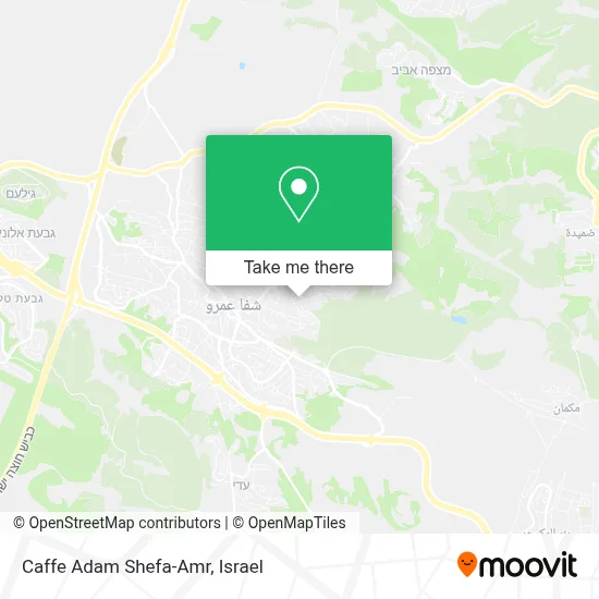 Caffe Adam Shefa-Amr map