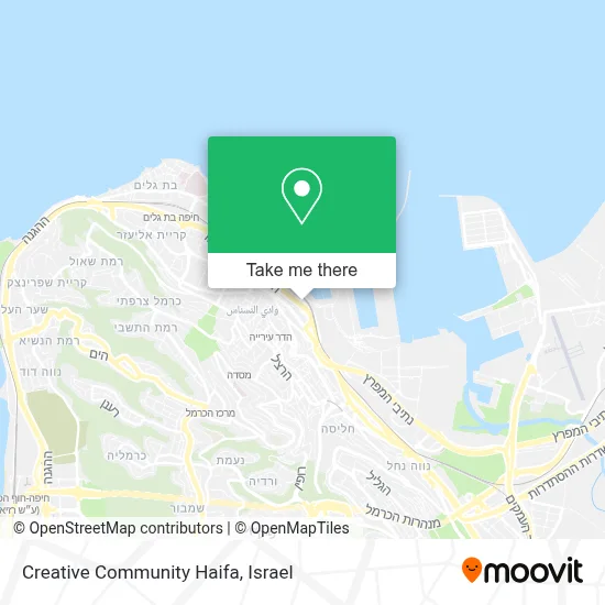 Creative Community Haifa map