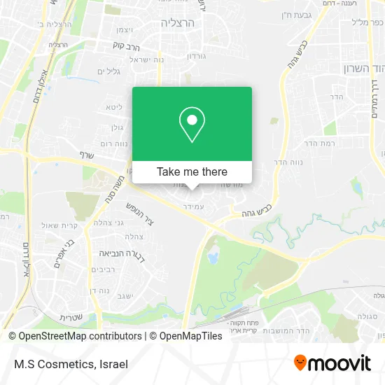 M.S Cosmetics map
