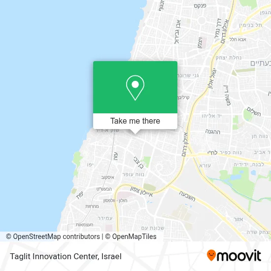 Taglit Innovation Center map