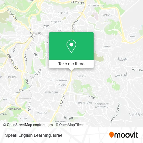 Speak English Learning map