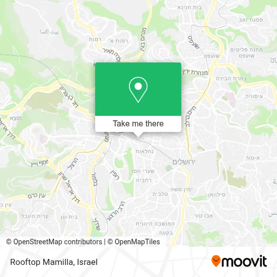 Rooftop Mamilla map