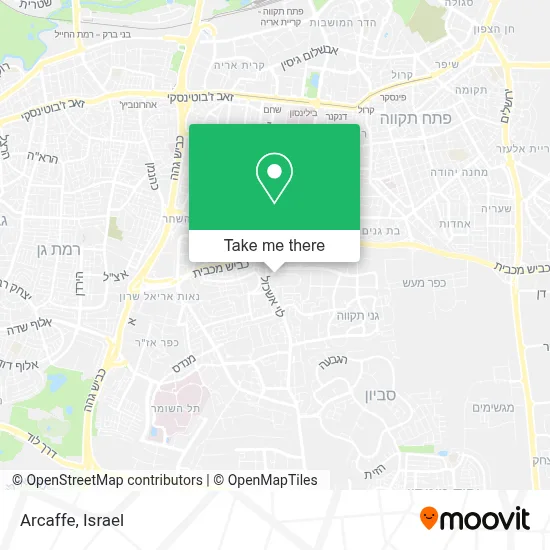 Arcaffe map