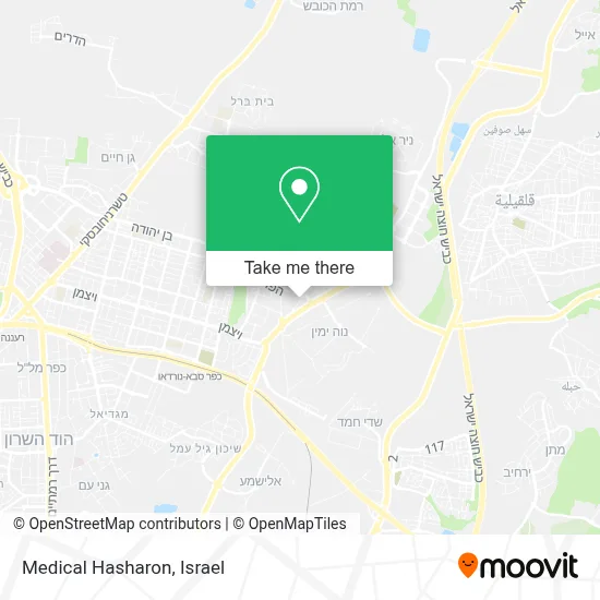 Medical Hasharon map