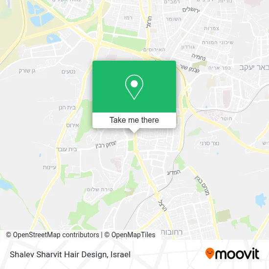 Shalev Sharvit Hair Design map