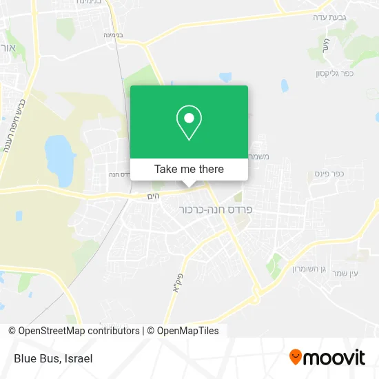 Blue Bus map
