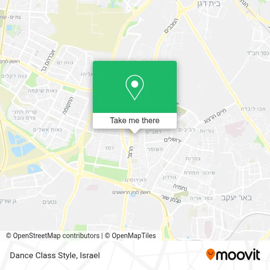 Dance Class Style map