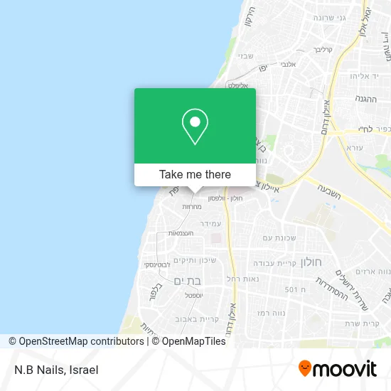 N.B Nails map