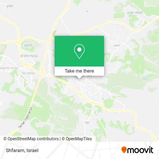 Shfaram map