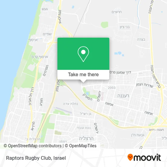 Raptors Rugby Club map