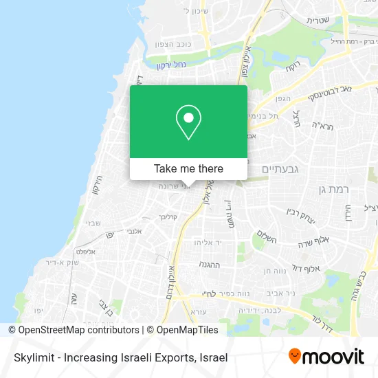 Skylimit - Increasing Israeli Exports map