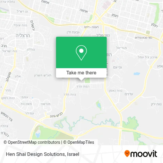 Hen Shai Design Solutions map