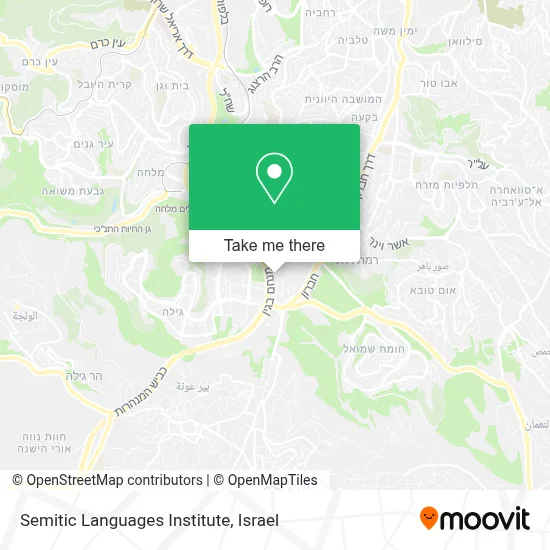 Semitic Languages Institute map