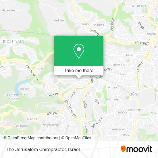 The Jerusalem Chiropractor map