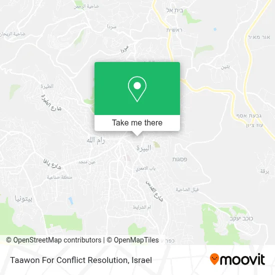 Taawon For Conflict Resolution map