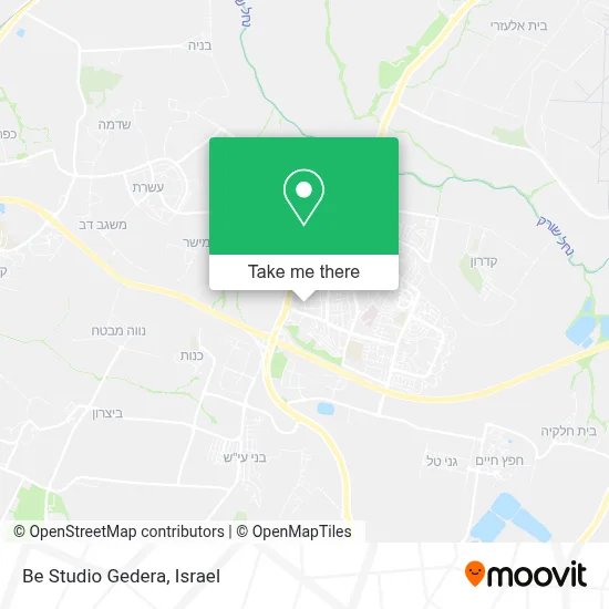 Be Studio Gedera map