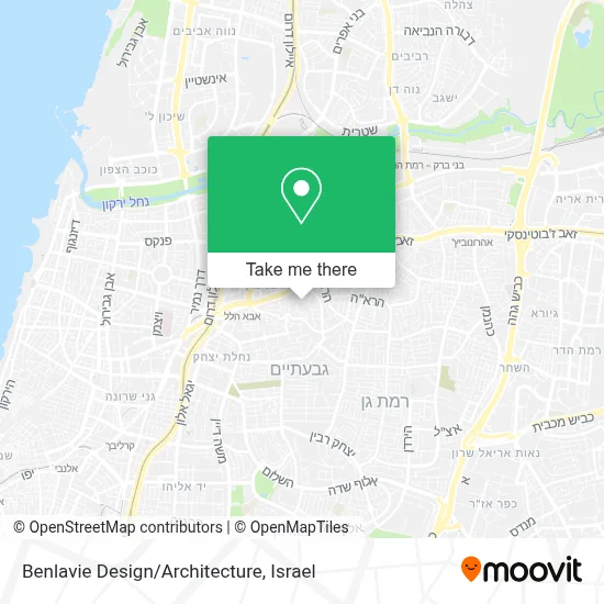 Benlavie Design/Architecture map