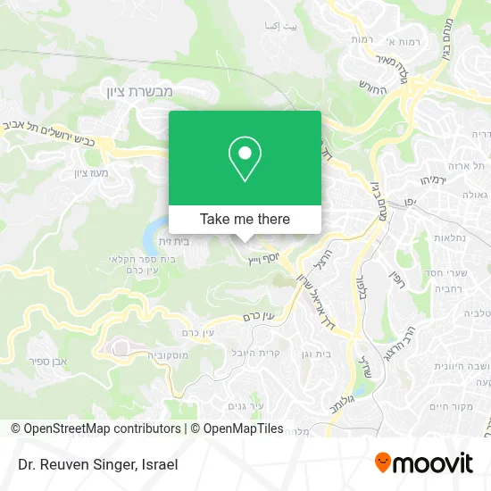 Dr. Reuven Singer map