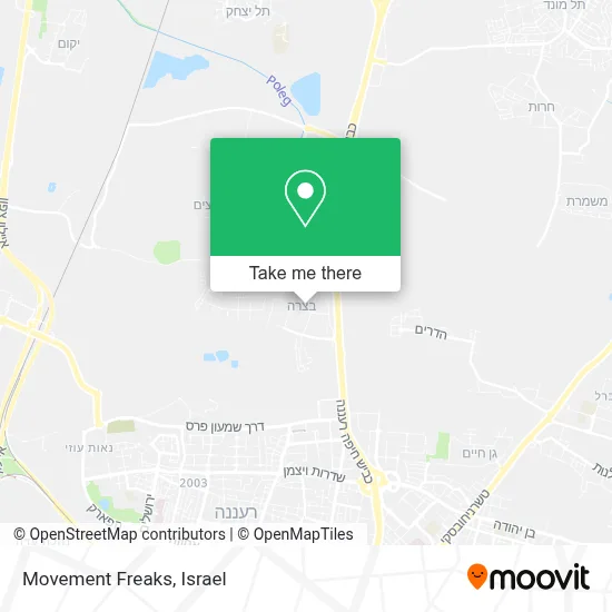 Movement Freaks map