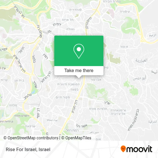 Rise For Israel map