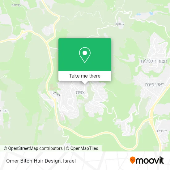 Omer Biton Hair Design map