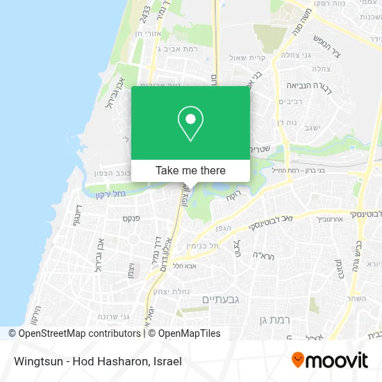 Wingtsun - Hod Hasharon map