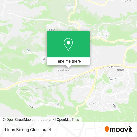 Lions Boxing Club map