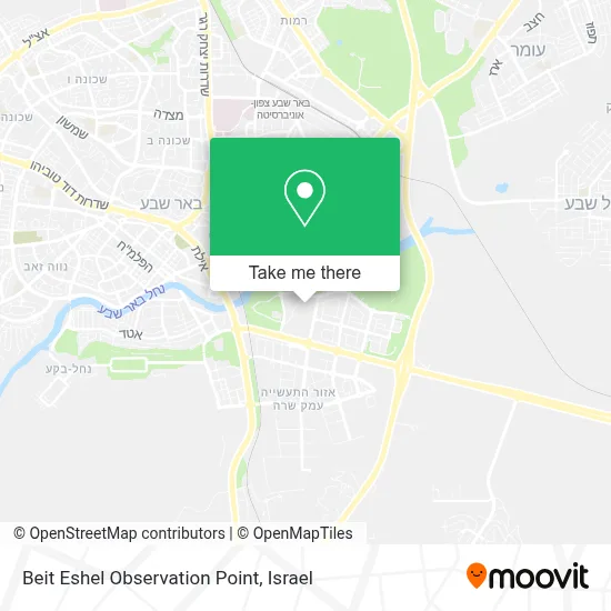 Beit Eshel Observation Point map
