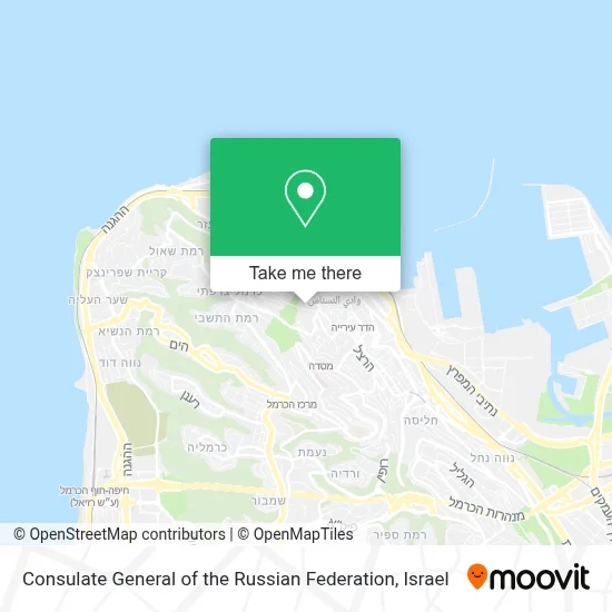 Consulate General of the Russian Federation map
