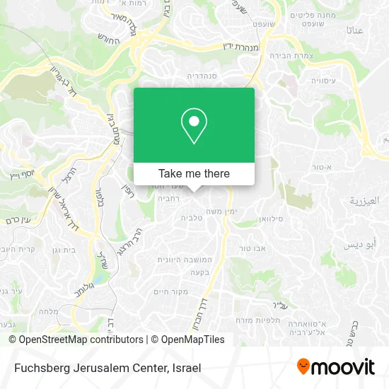 Fuchsberg Jerusalem Center map