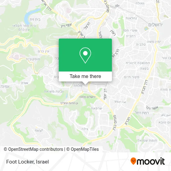 Foot Locker map
