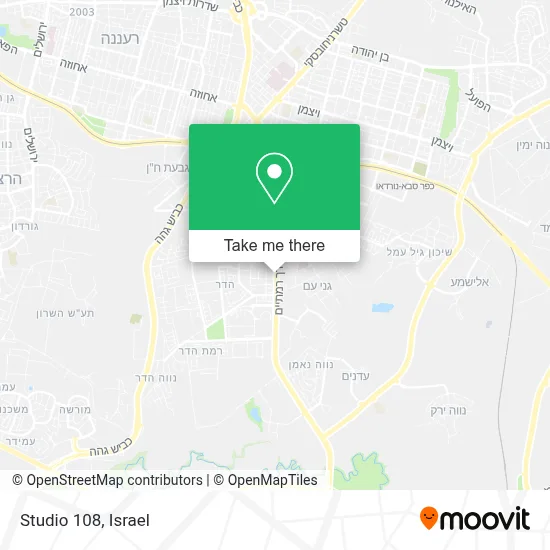 Studio 108 map