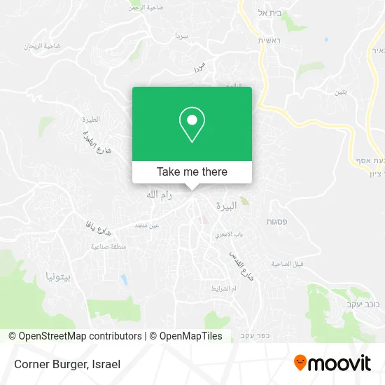 Corner Burger map