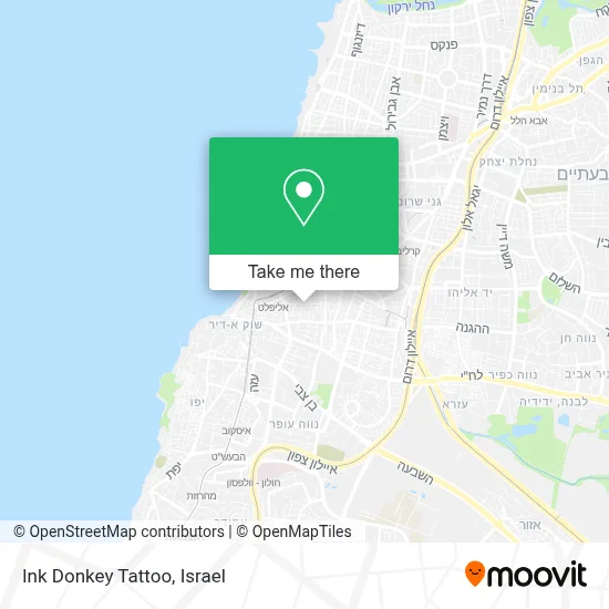 Ink Donkey Tattoo map