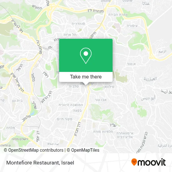 Montefiore Restaurant map