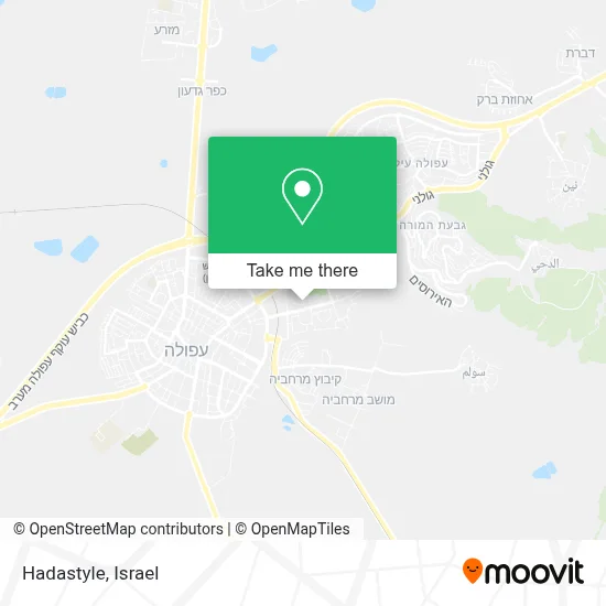 Hadastyle map