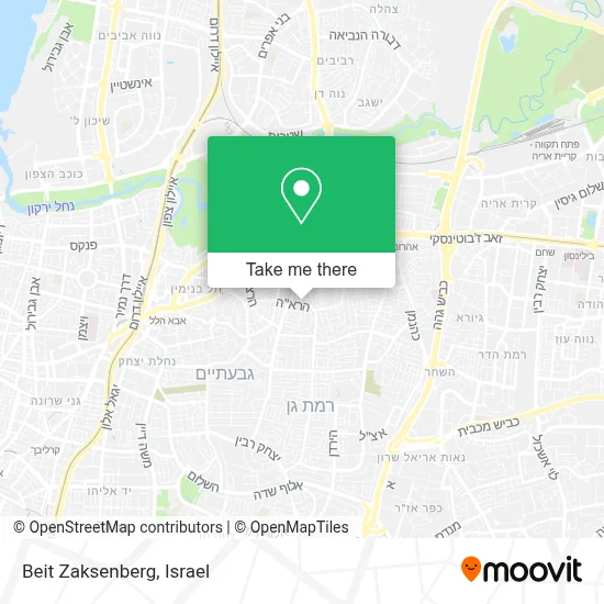 Beit Zaksenberg map