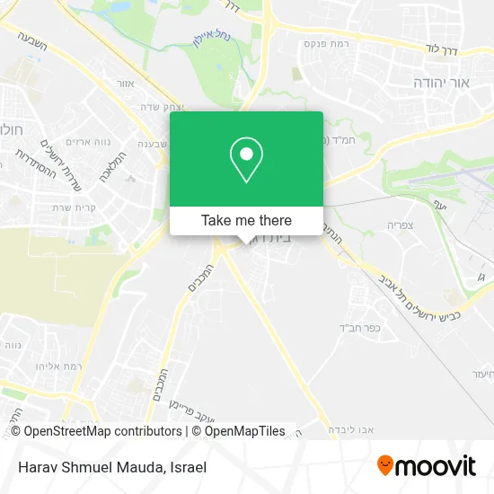 Harav Shmuel Mauda map