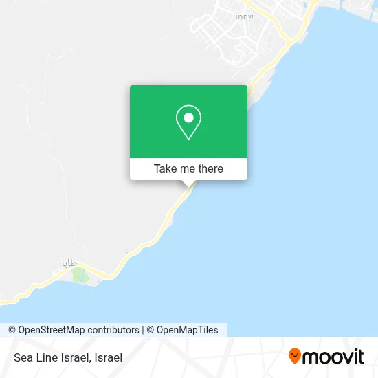 Sea Line Israel map