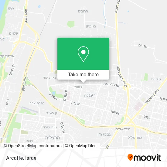 Arcaffe map