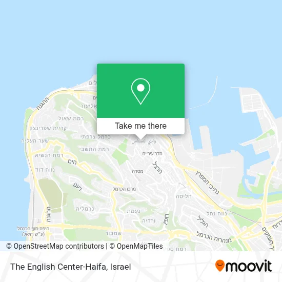 The English Center-Haifa map