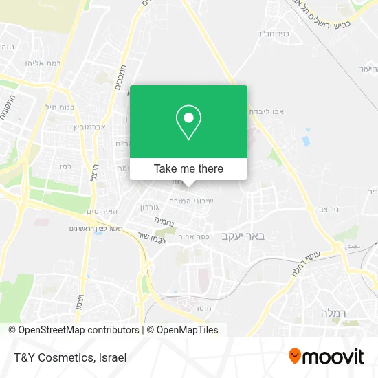 T&Y Cosmetics map