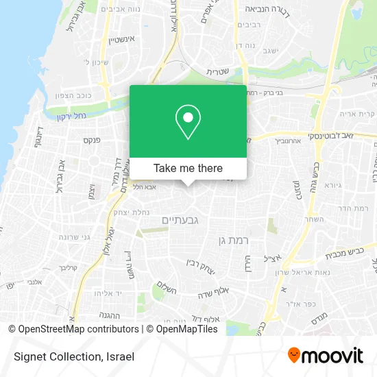 Signet Collection map